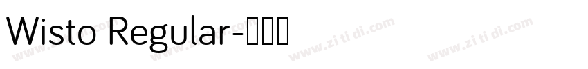 Wisto Regular字体转换